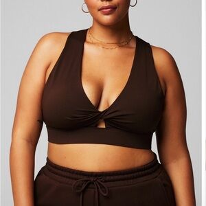 Fabletics Chocolate Sports Bra